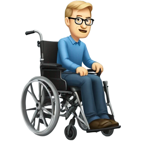 Stephen Hawkins’s in his wheelchair emoji