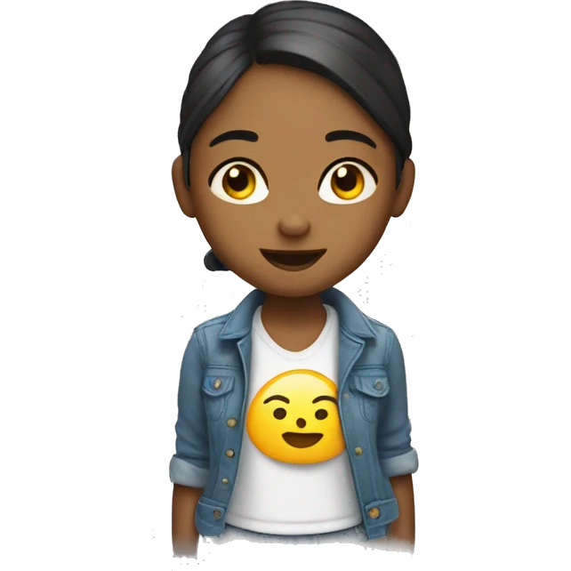 cute girl Chatterbox emoji