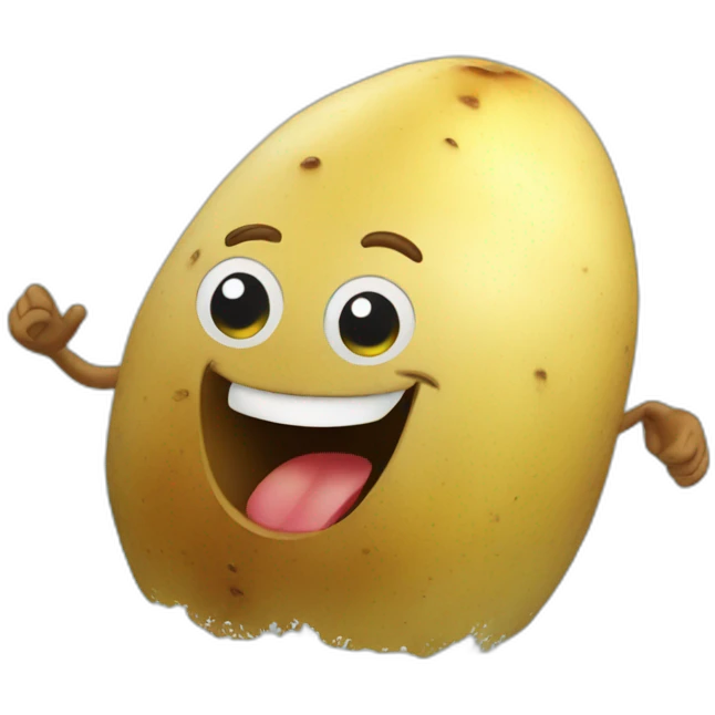 Potato surfing emoji