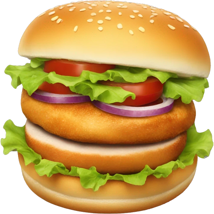 chicken burger emoji