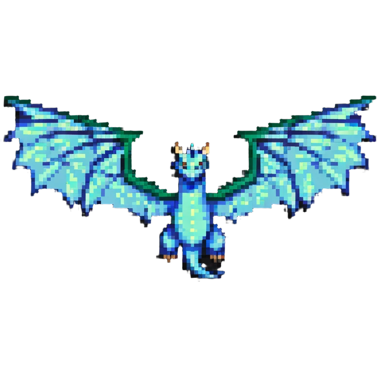 dragon soaring through the sky with wings spread wide emoji