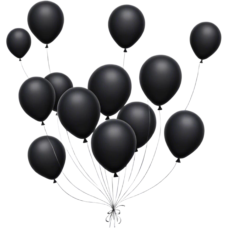 Black Ballons emoji