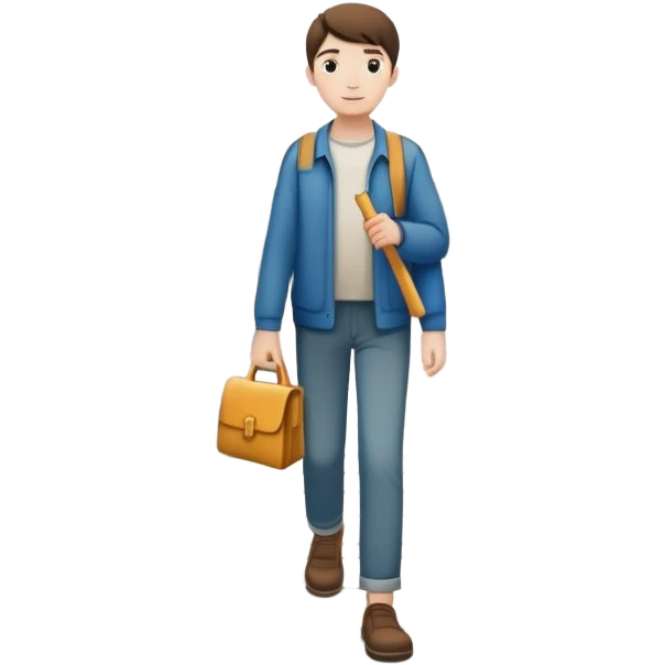 The image shows a person walking across a bridge, symbolizing a personal journey. The atmosphere is calm and introspective, with soft, emotional tones. In their hands, they carry symbolic tools labeled “Compassion” and “Forgiveness,” suggesting healing after emotional pain--  emoji