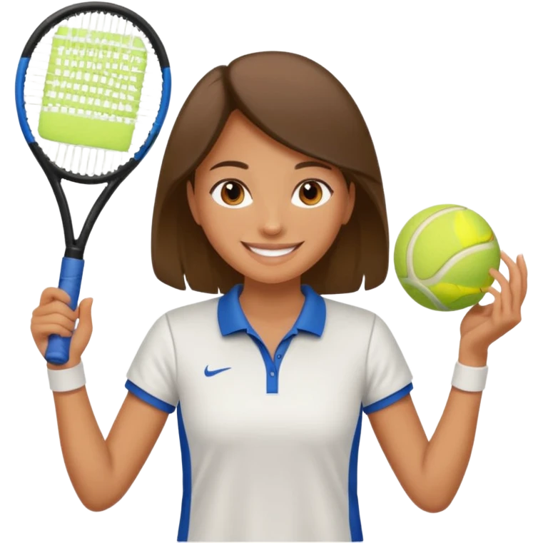 tennis girl jersey emoji