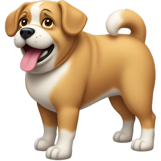 Fat dog emoji