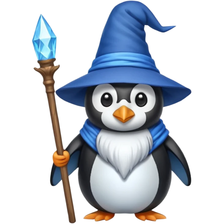 Penguin Wizard emoji