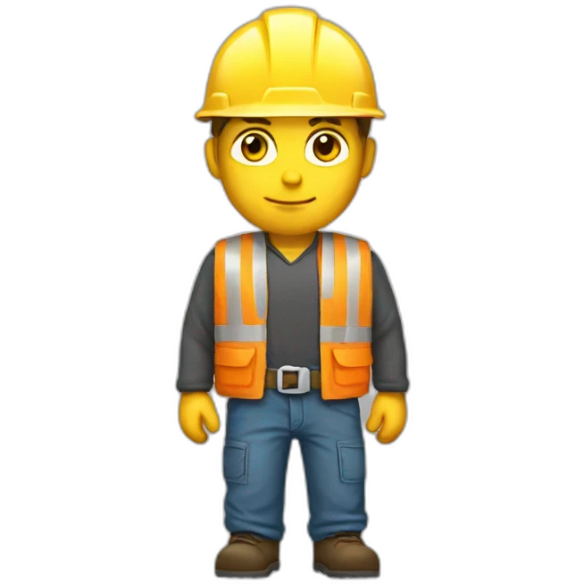 white builder full tall body emoji