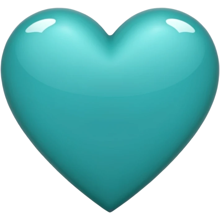 teal colored heart emoji