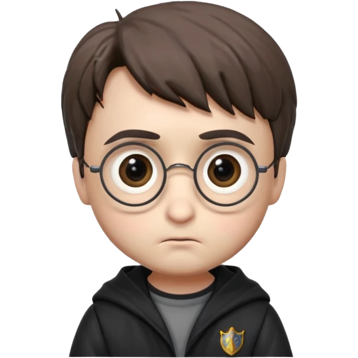 harry potter sad face funko pop style cute emoji