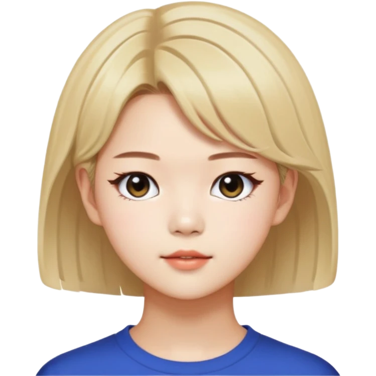 Jeongyeon from K-pop group Twice with short hair emoji