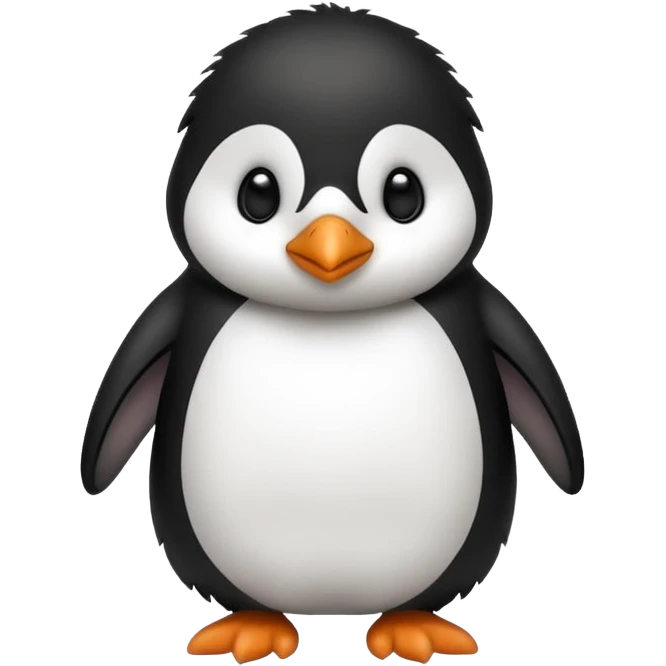 A penguin and a dog mixed together emoji