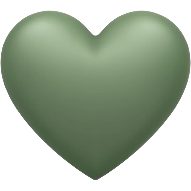 sage green heart emoji