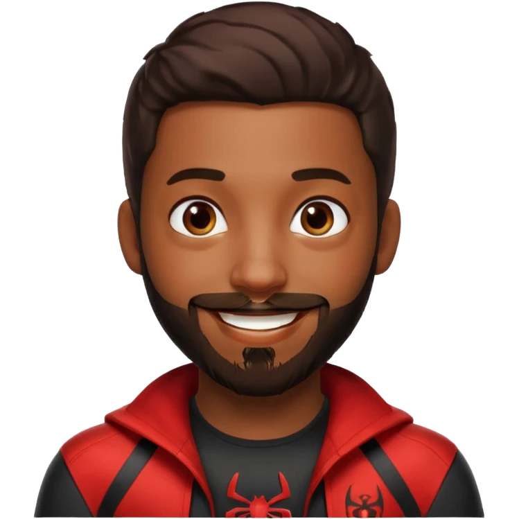 Miles Morales with beard emoji