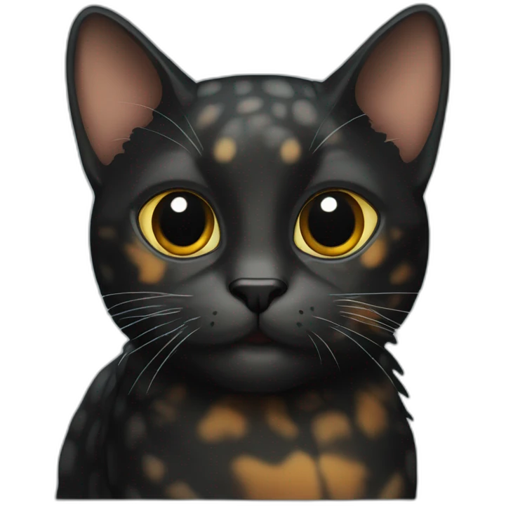 Black Tortoise Shell cat emoji