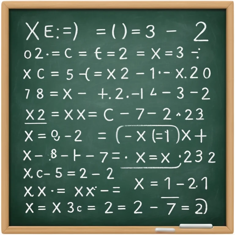 math formula on a chalkboard emoji