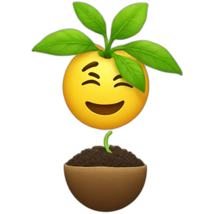 seed into plant emoji