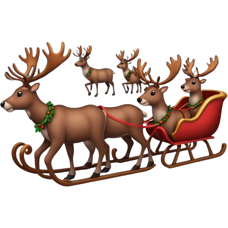 now make alot of them pulling a sleigh \ emoji