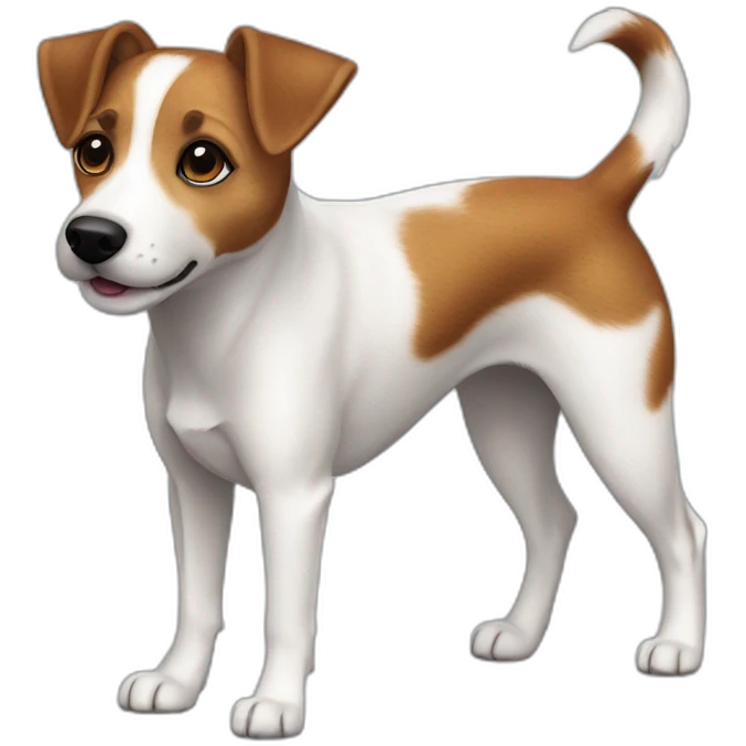 dog Jack Russell Terrier full body emoji