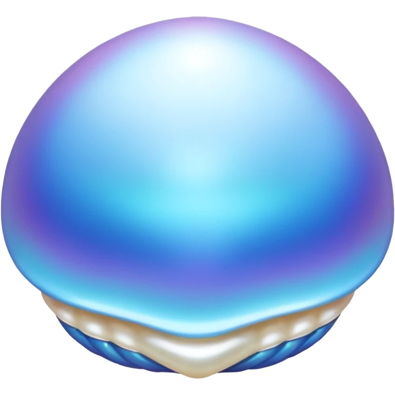 pearl in blue shells emoji