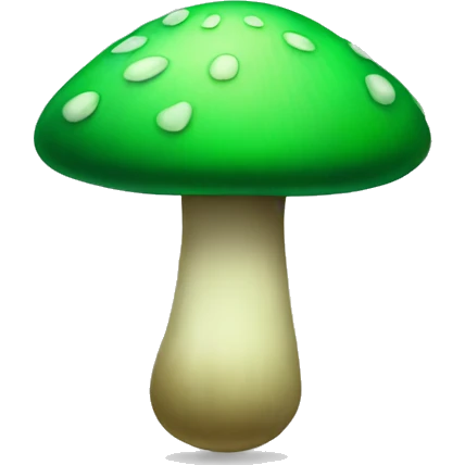 Green mushroom emoji