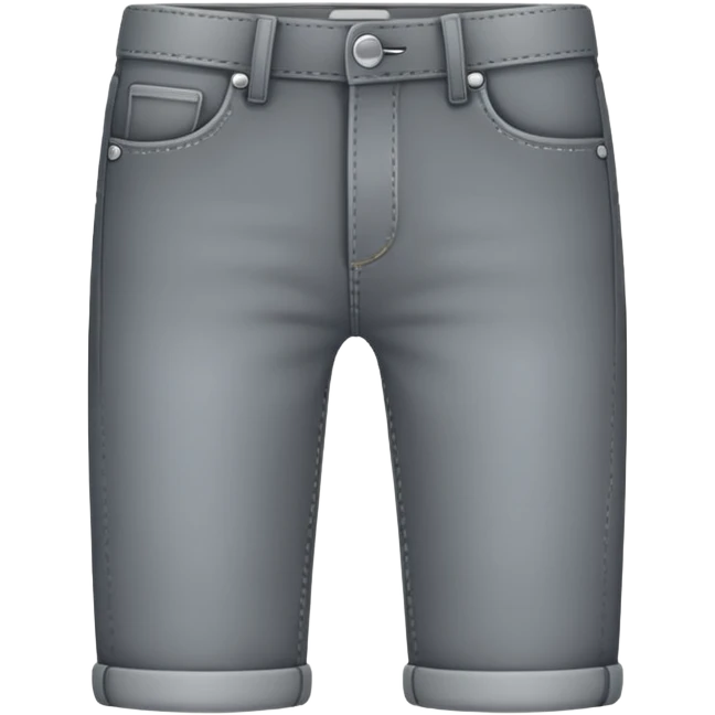 a gray jean without any details just the outline and grey fillled in emoji
