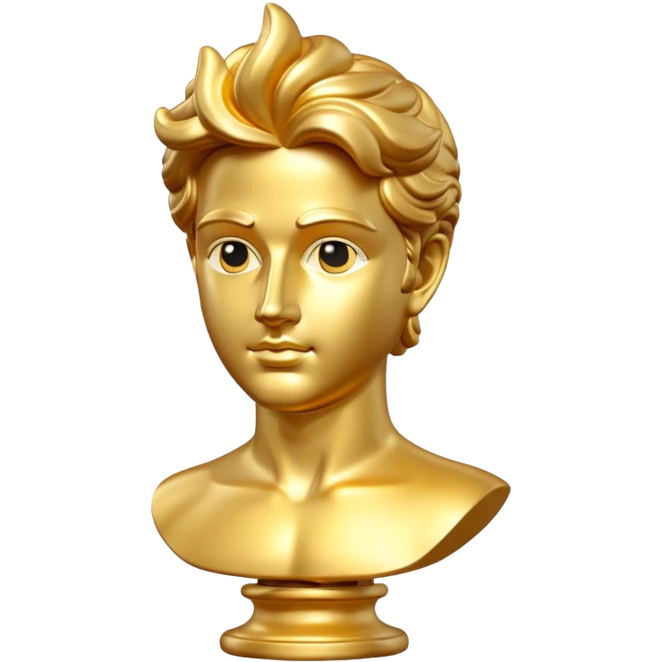 Golden david sculpture emoji