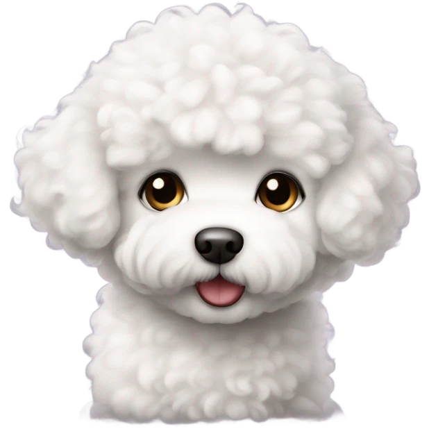 Bichon frise puppy emoji