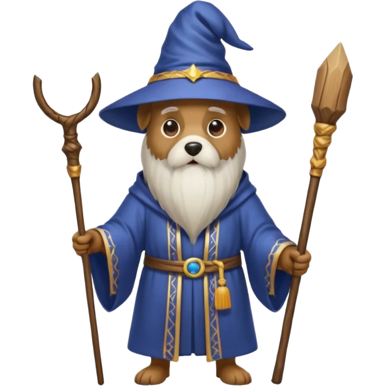 Dog wizard emoji