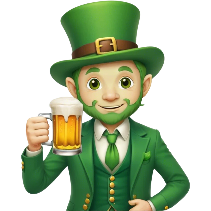 Drunk leprechaun  emoji