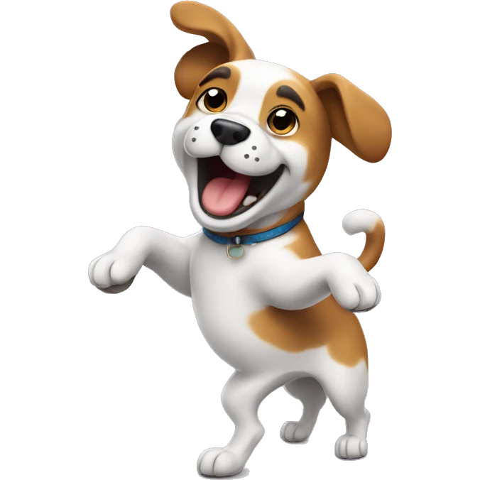Dog dancing  emoji