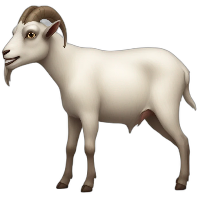 Goat with mamna emoji
