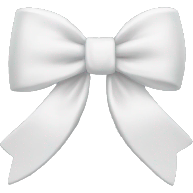 White bow emoji