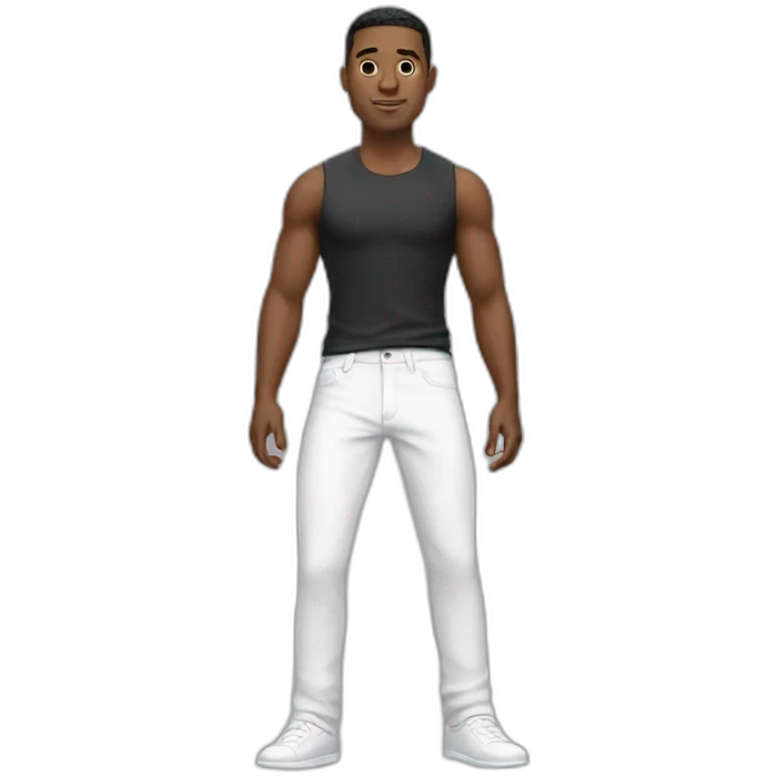 cool guy white pants emoji