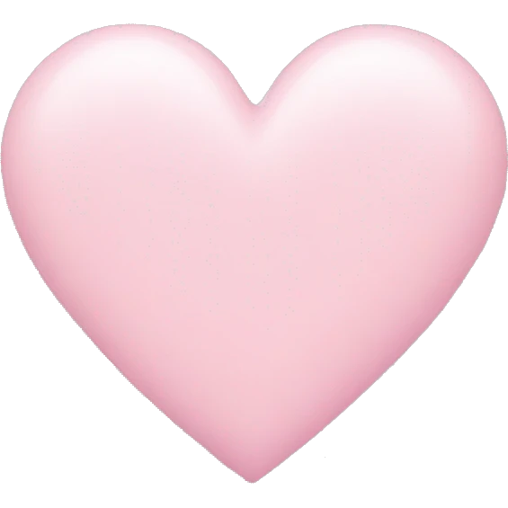 Pastel pink heart emoji