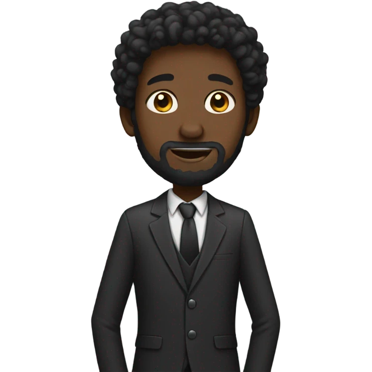 black doodle emoji