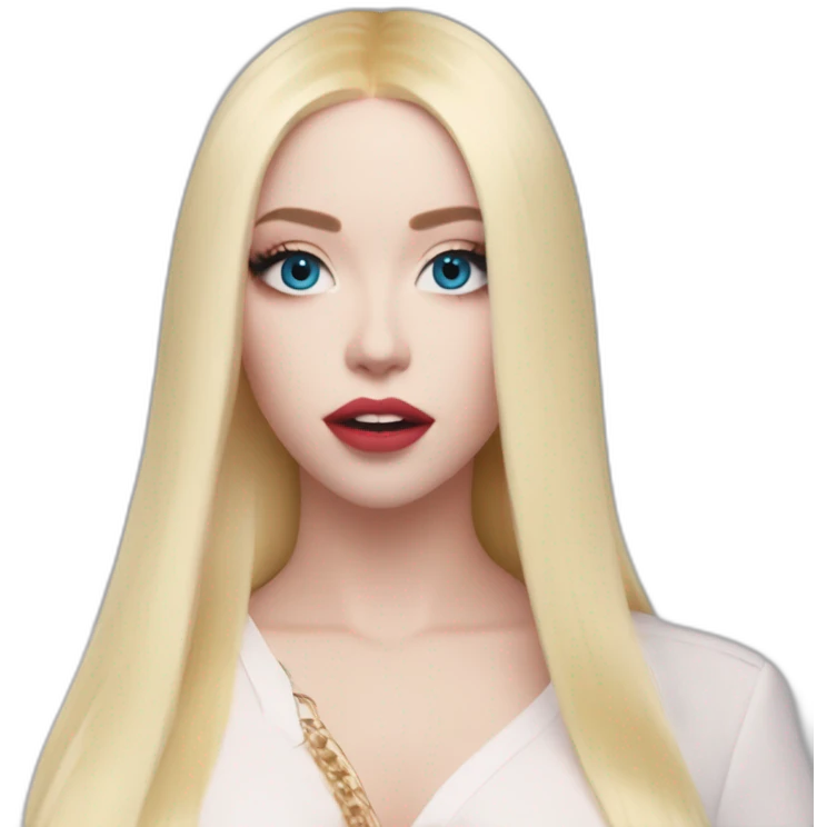 Ava Max dans son clip « The Motto » emoji