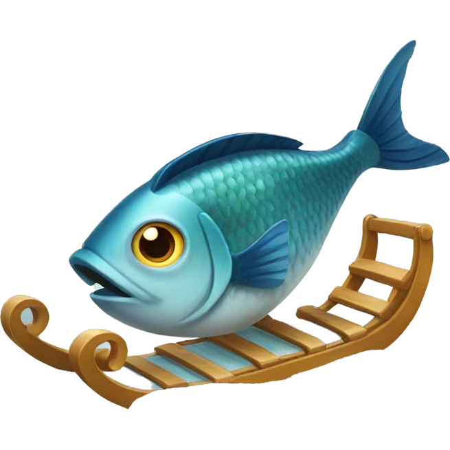 fish snow sledding emoji