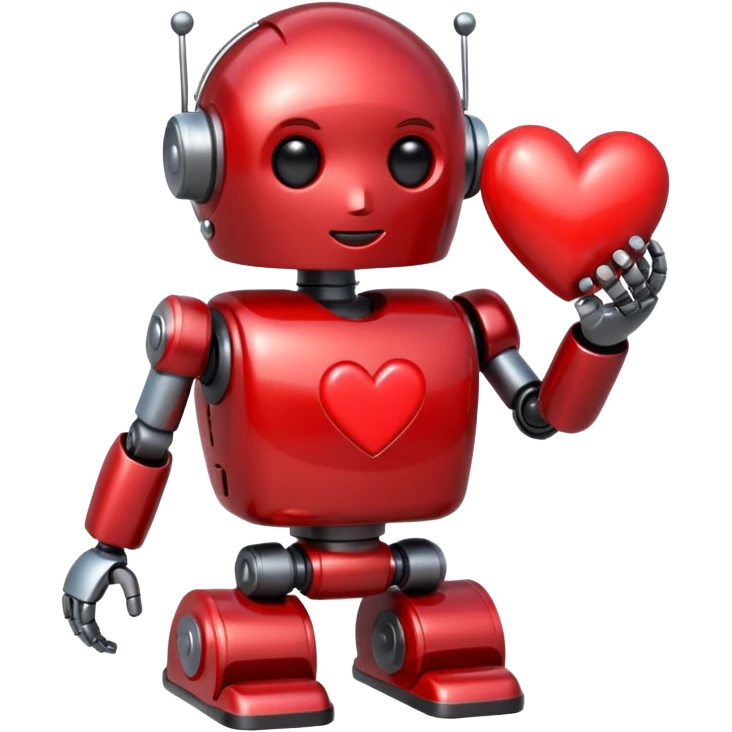 bot with heart emoji