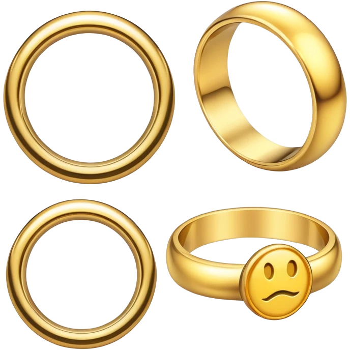 gold rings emoji