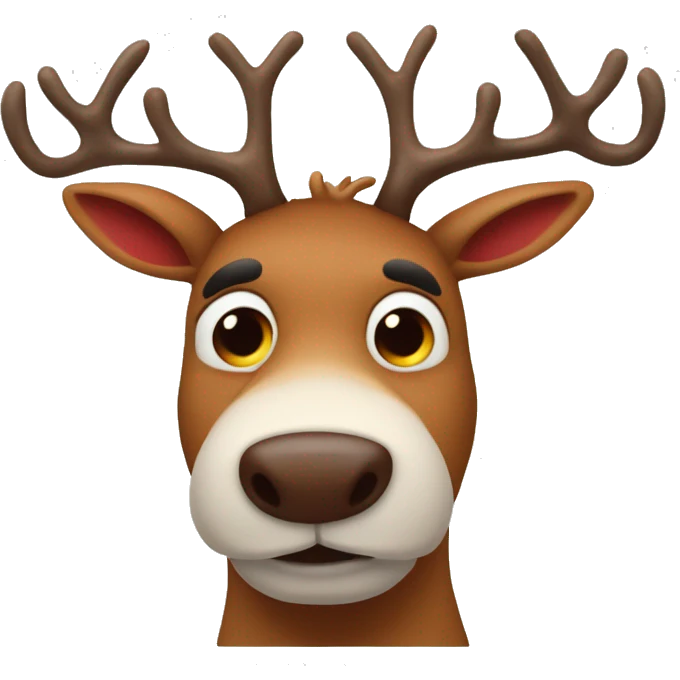 ruldolph the red nose reindeer emoji