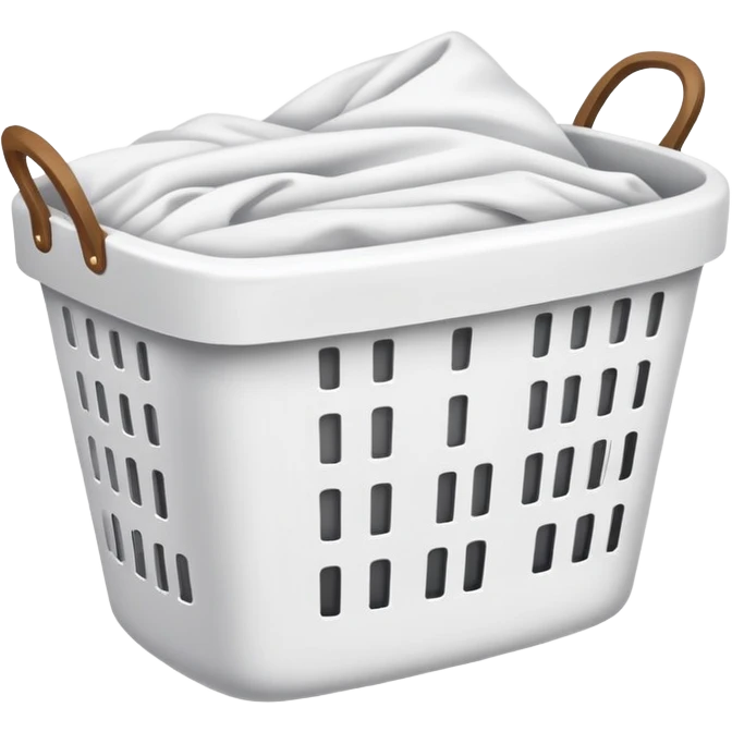 laundry white clothes in a basket emoji