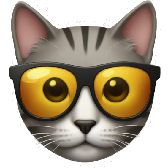 Cat with sunglasses emoji