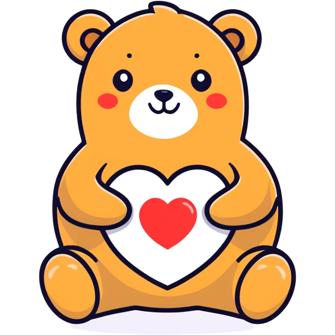 Bear heart  emoji