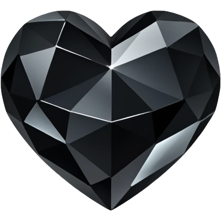 black crystal heart emoji