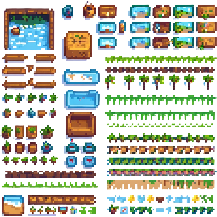 Tilesets, Overworld, Super Mario, 2D plataform, videogame, retro, chiptune. emoji