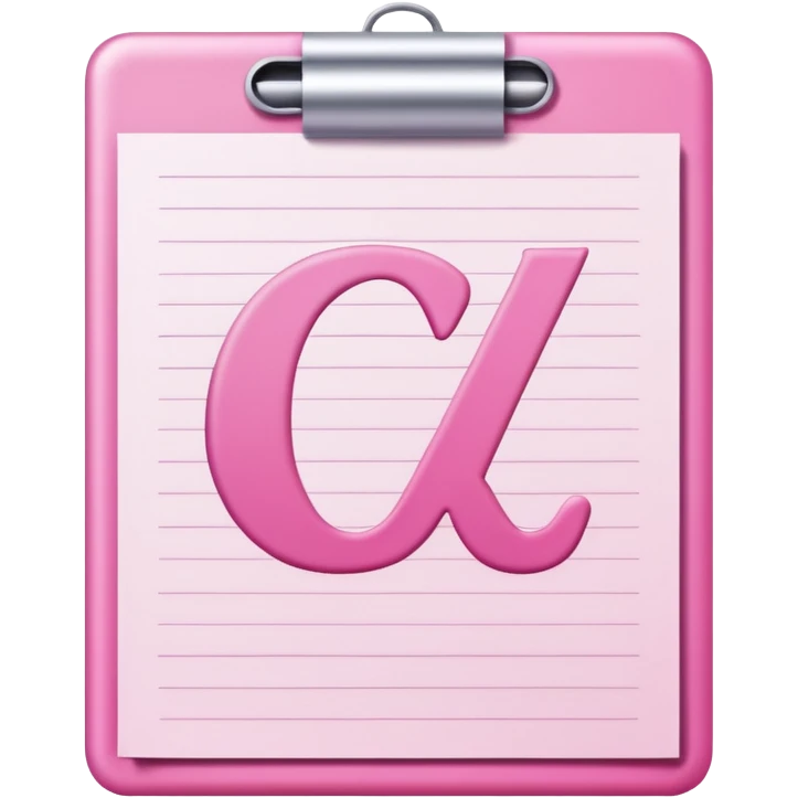 pink school grade card letter emoji