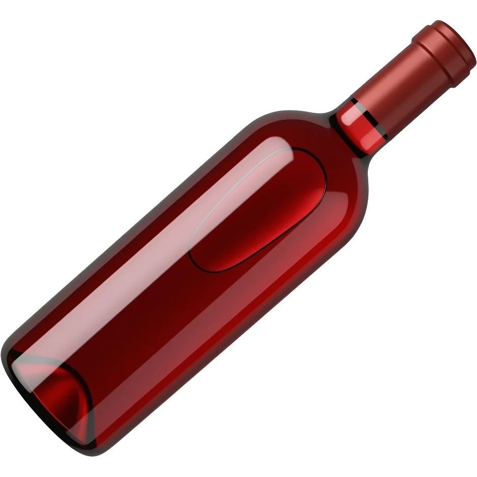 ازازه نبيذ مغلقه و مغلفه و رفيعه من فوق شبه الشمبانيه و اجعل لونها احمر ف كحلي emoji