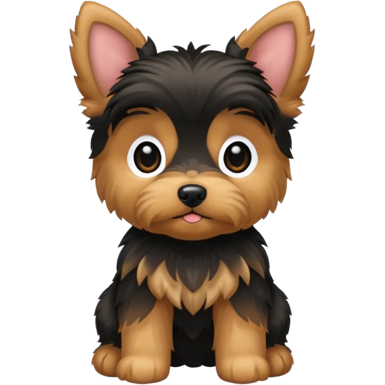 Floppy eared Yorkie puppy emoji