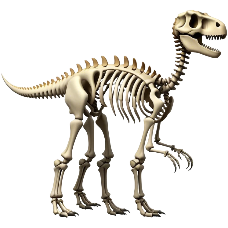 Dinosaur skeleton emoji