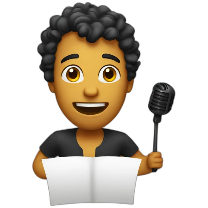 singing emoji